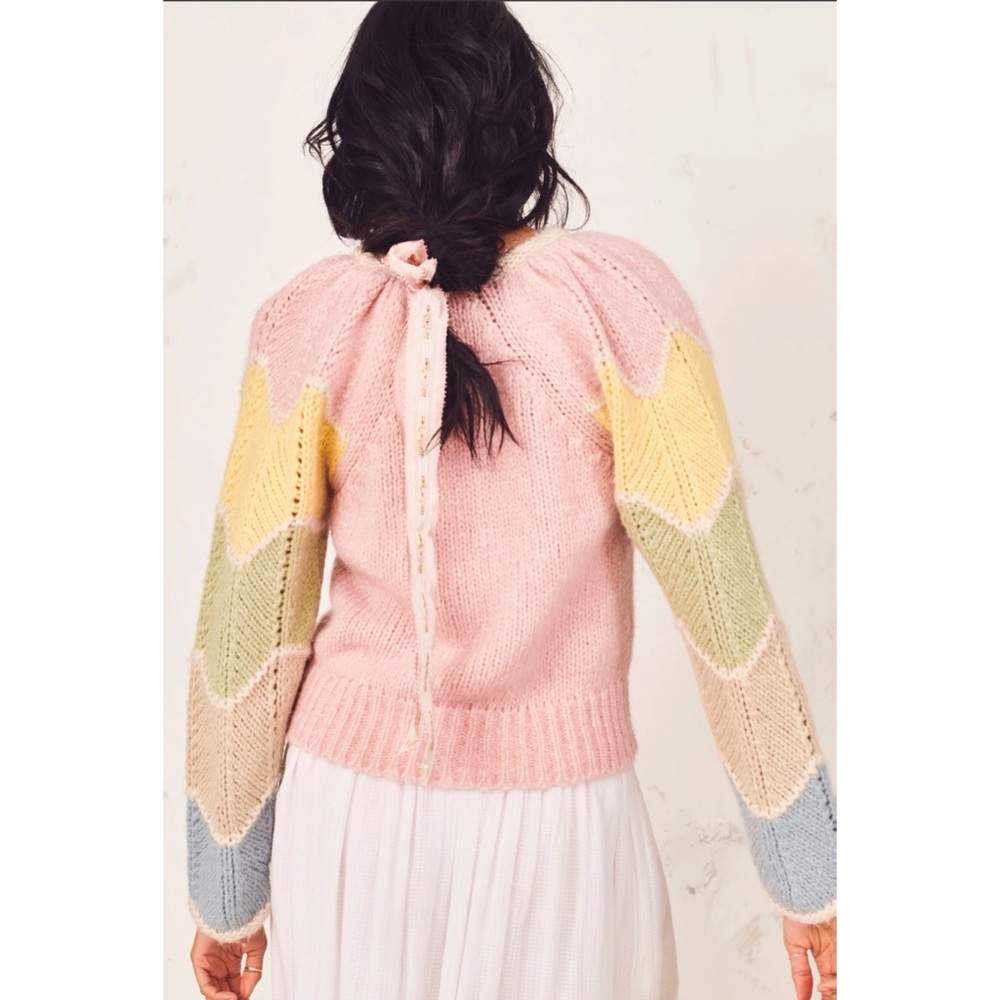 Loveshackfancy Aspyn Sweater Size Xs - image 3